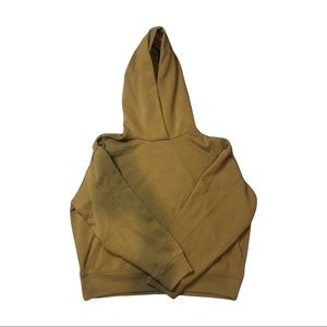 A New Day Brown Cropped Hoodie
